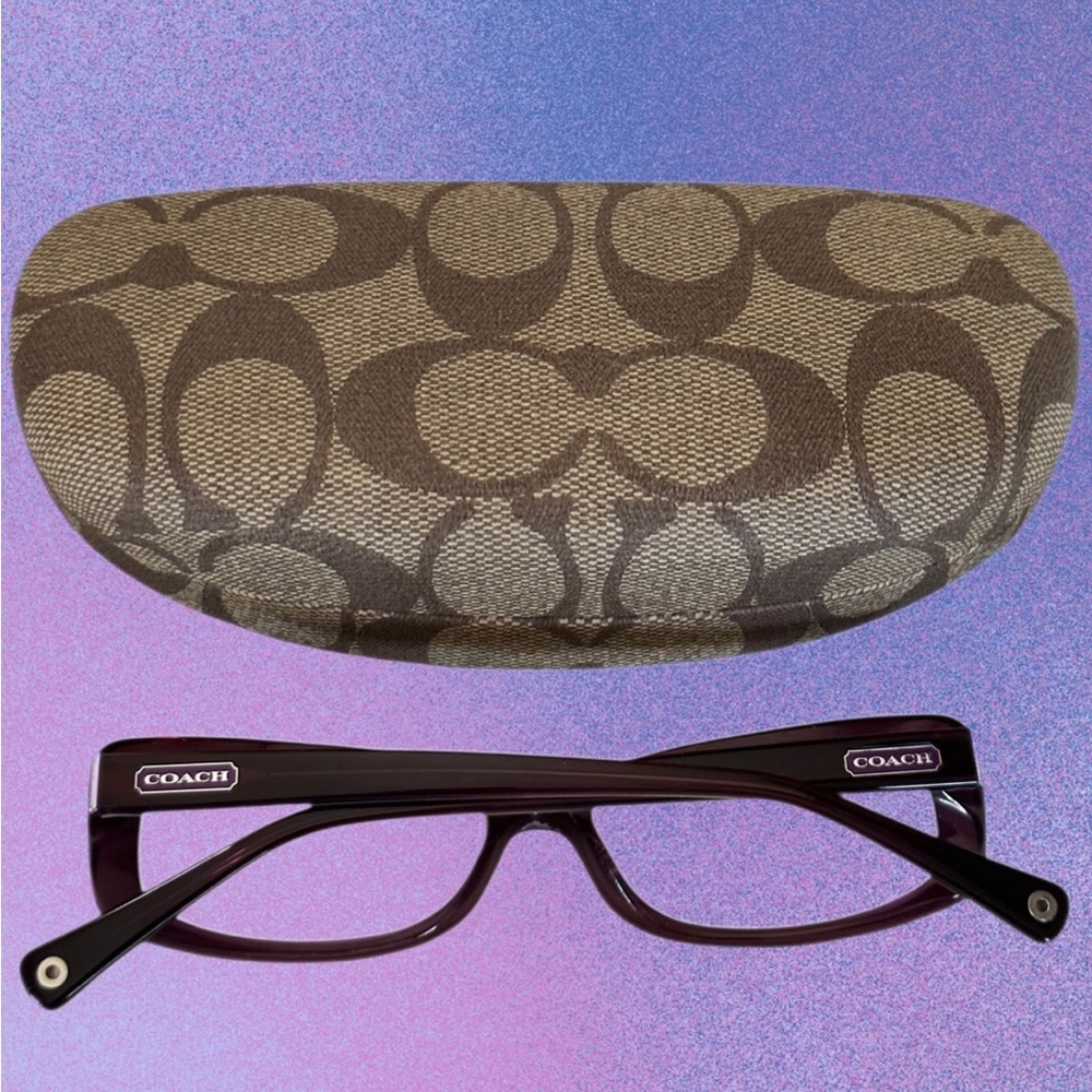 Coach HC 6011 (Gabrielle) Frames in Purple with Signature Coach Clamshell Case - Picture 5 of 16